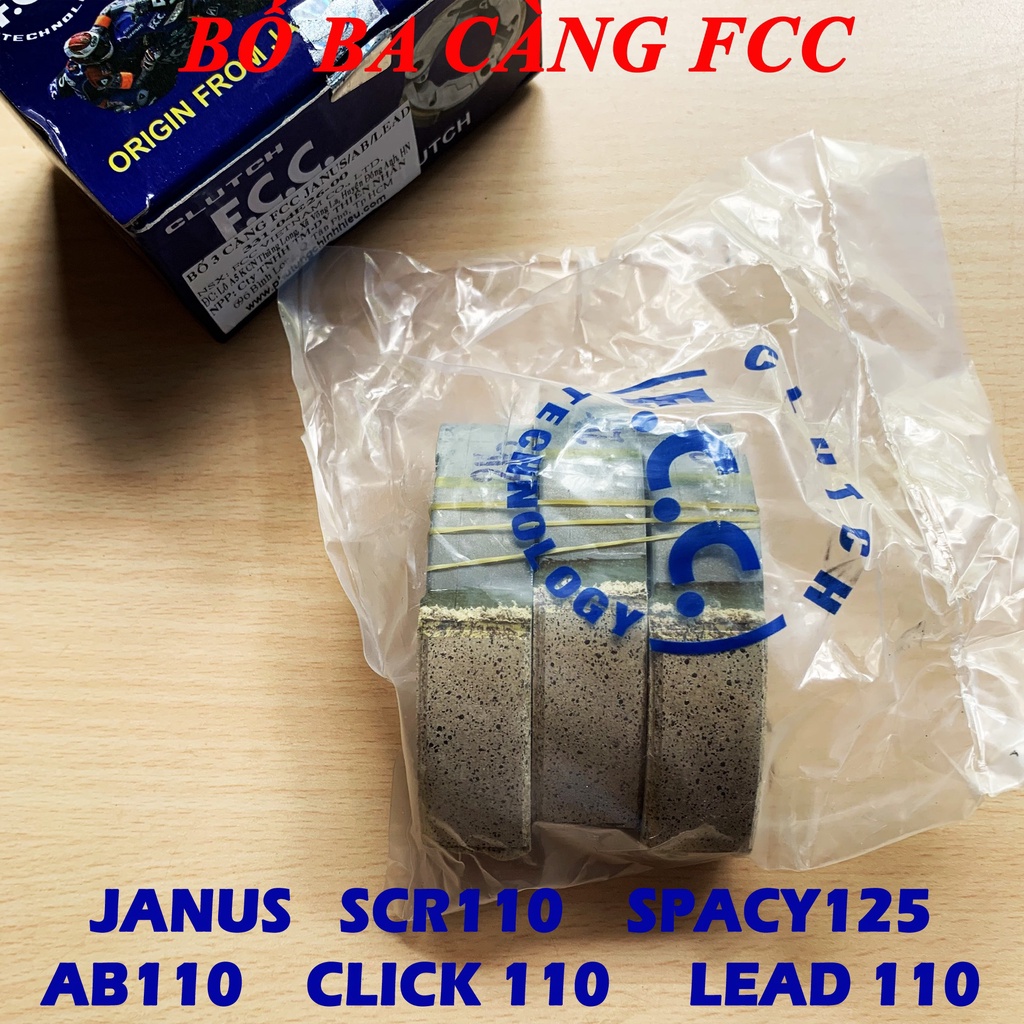 Bố 3 càng, búa côn FCC xe  AirBlade AB LEAD JANUS 125 SH Ý Dylan bám chuông tốt, bền không rung đầu