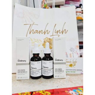 Dầu dưỡng The Ordinary 100% Organic Cold-Pressed Rose Hip Seed Oil dưỡng ẩm, chống lão hóa, dưỡng da khỏe mạnh 30ml