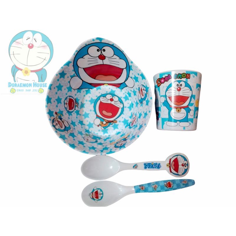 🌻SET COMBO TÔ/ CHÉN LY MUỖNG🎀DORAEMOM HOUSE