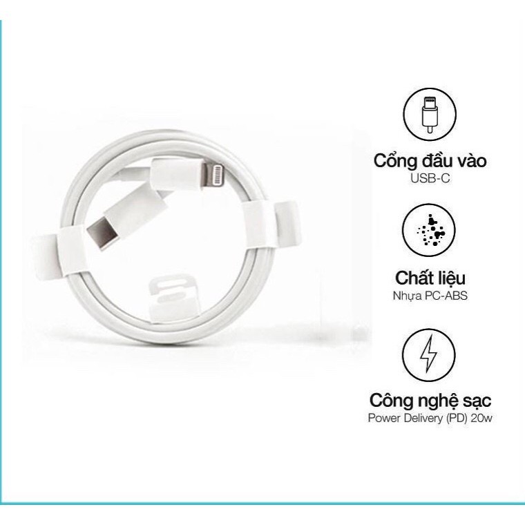 Sạc iPhone (BH 12T) Củ sạc nhanh 18W, dây sạc nhanh iPhone cho IP 12,11,X,8,7,6 BH 24T | BigBuy360 - bigbuy360.vn