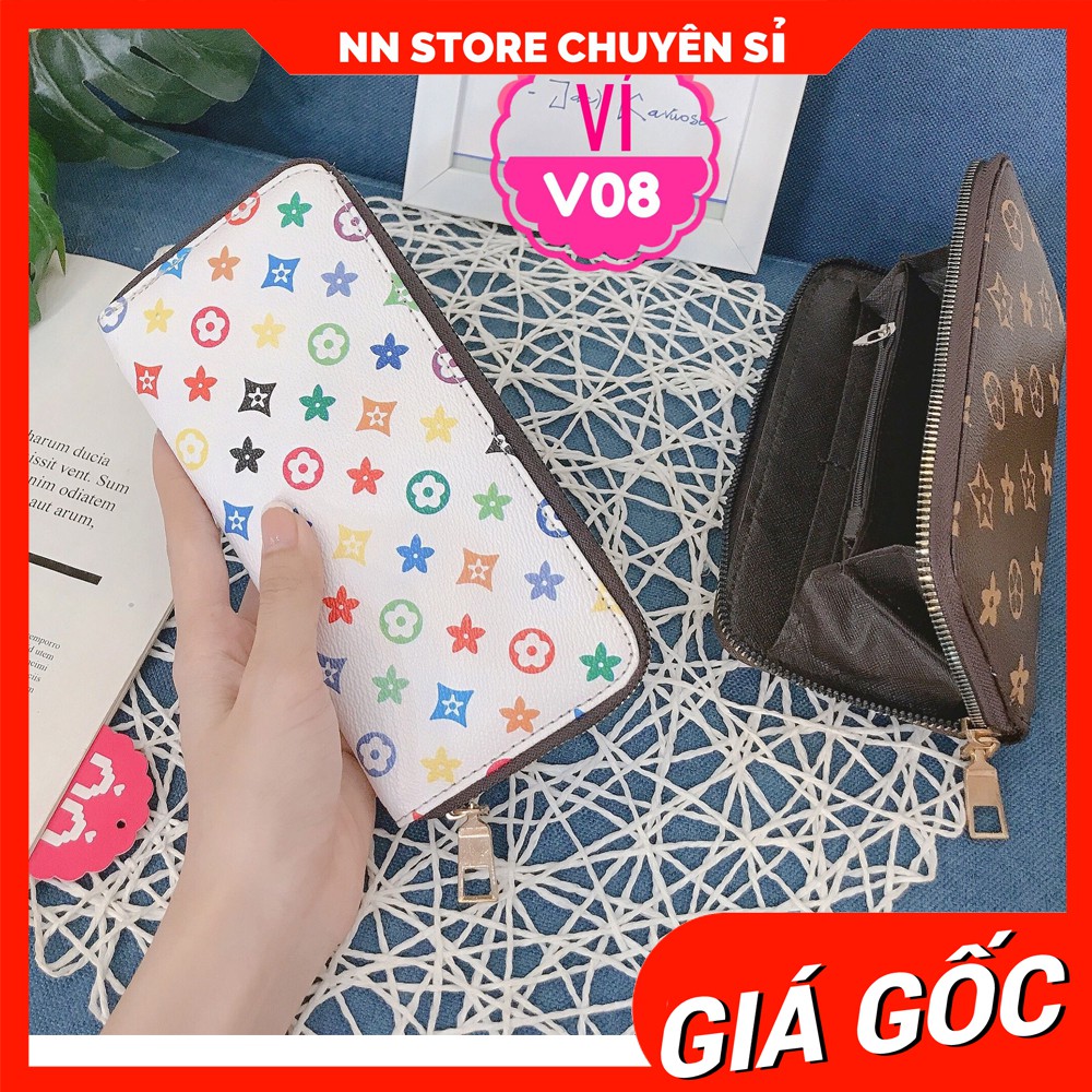 VÍ DA IN LOGO CHUẨN QC SIÊU ĐẸP ❤ ẢNH THẬT❤ VÍ NỮ