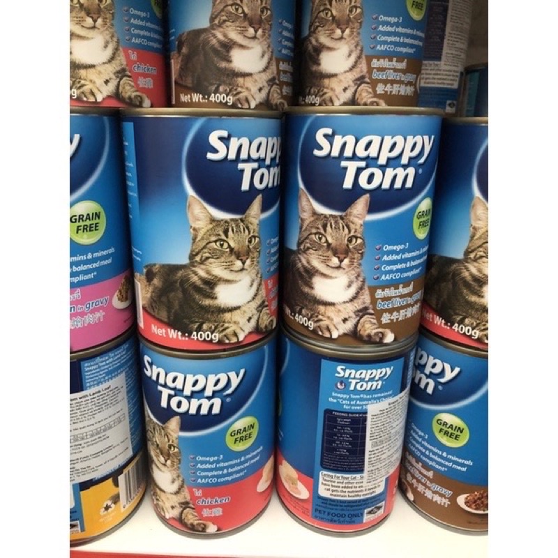[ 400gr ] Pate lon Snappy Tom cho mèo trưởng thành 🐈
