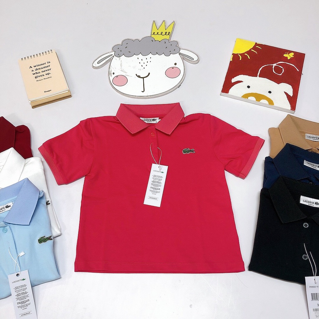 Áo lacoste cổ bẻ cộc tay cực đẹp cho bé trai bé gái