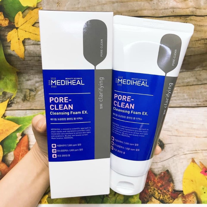 Sữa Rửa Mặt Than Hoạt Tính Phiên Bản EX MEDIHEAL PORE CLEAN CLEANSING FOAM170ML