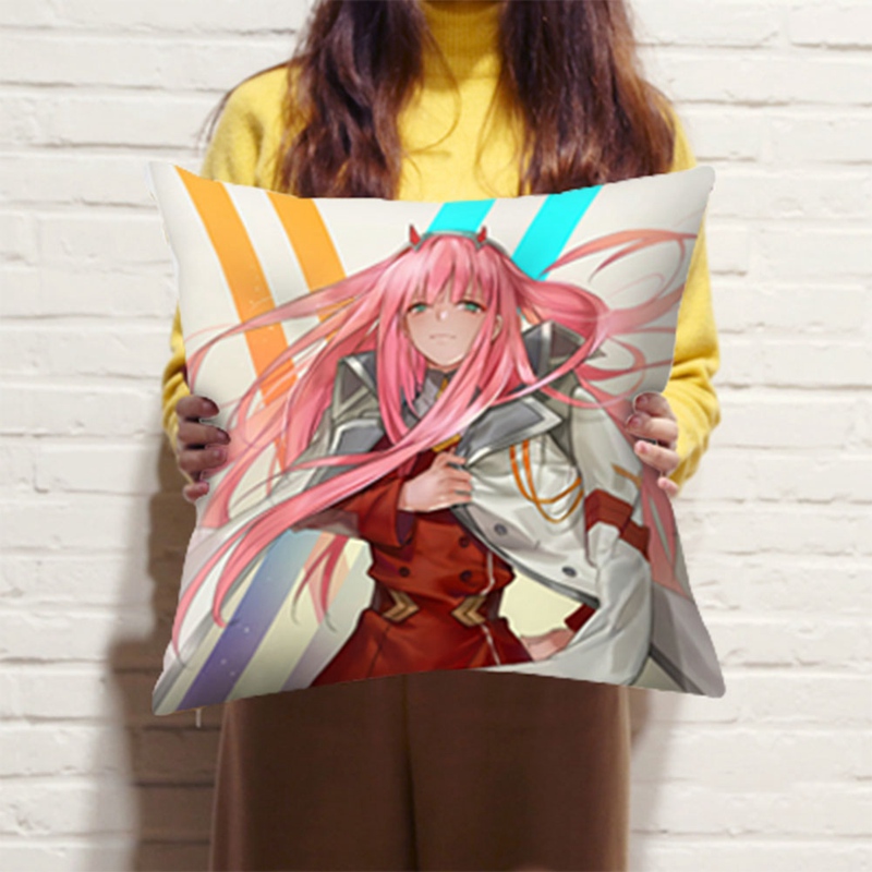 Vỏ Gối Vuông In Hình Nhân Vật Darling In The Franxx Zero 45x45cm