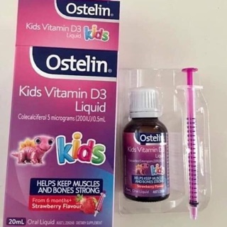 Vitamin D3 Ostelin ml cho bé 6m+