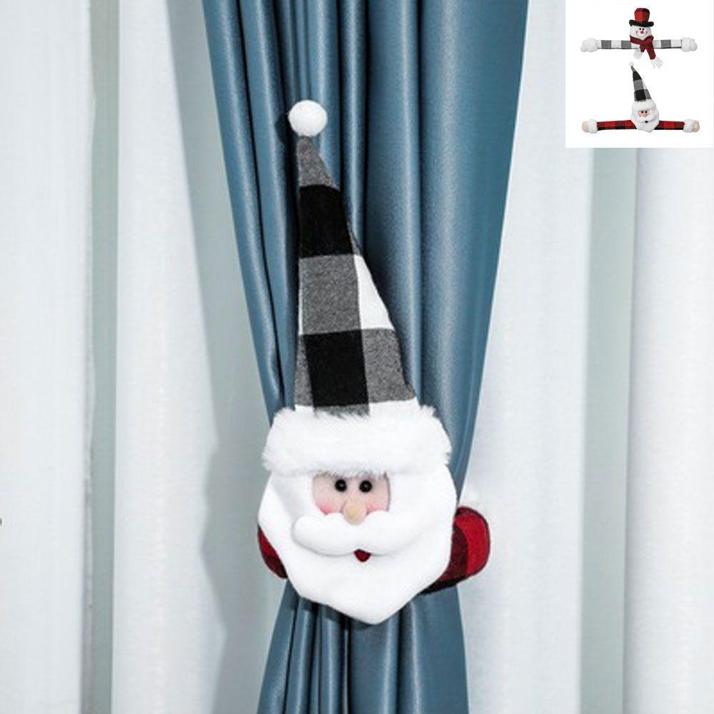 Phụ Kiện Nút Rèm Cửa Hình Người Tuyết Và Người Tuyết Phong Cách Mới