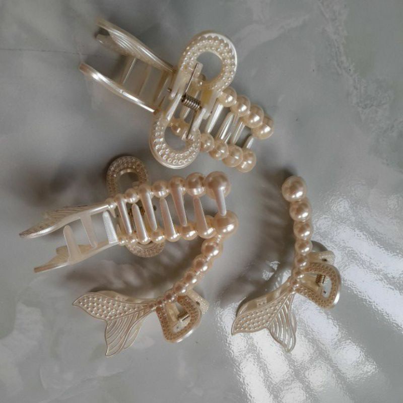 Kẹp ngọc đuôi cá thời trang