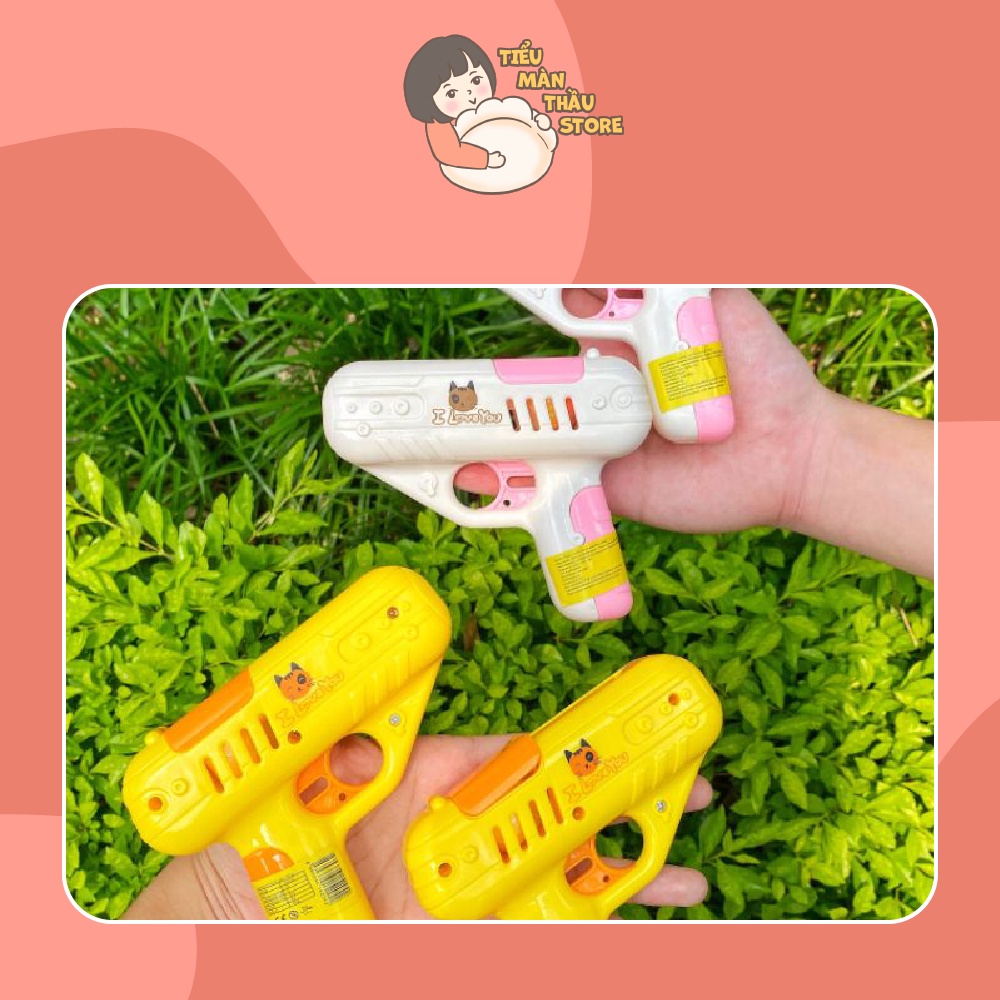 Súng bắn kẹo mút tặng kèm kẹo mút cho trẻ em - Tiểu Màn Thầu Store