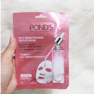 Mặt nạ POND'S nâng tone dưỡng trắng và tinh chất ngăn ngừa lão hóa Pond's Serum Mask 21ml Hàng Hiếm