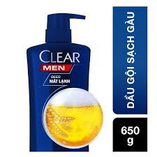 Dầu gội sạch gàu dành cho nam Clear Men Beer Mát Lạnh 650g