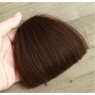 [ FREESHIP ] tóc giả nữ mái dày tóc thật 100%, mái ngố