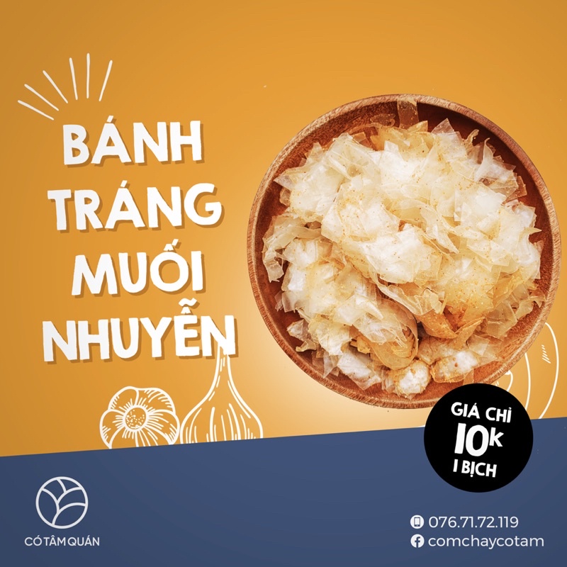 BÁNH TRÁNG MUỐI NHUYỄN CÓ TÂM QUÁN
