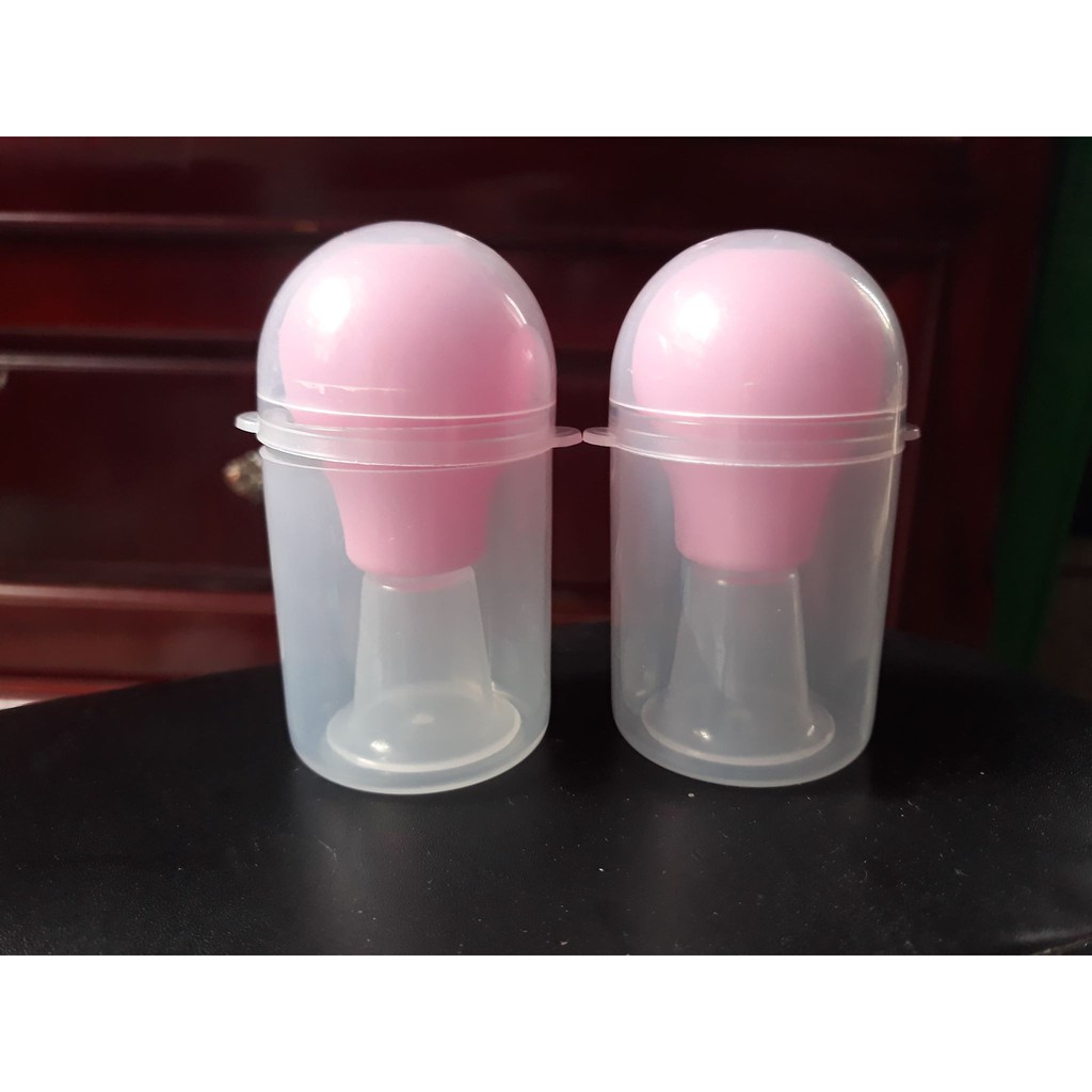 Dụng cụ hút đầu ti. chữa đầu ti thụt, ngắn lõm dành cho mẹ mang thai và cho con bú (BỘ ĐÔI_2 BÊN)