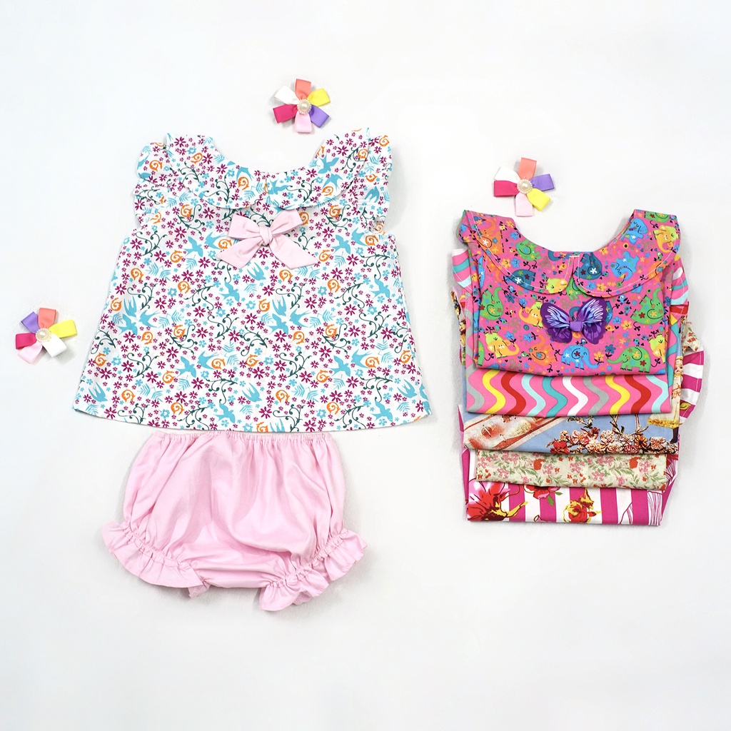 Bộ Quần Áo Cho Bé Gái Tamiuy Cao Cấp Họa Tiết Dễ Thương Chất Vải Cotton Mềm Mịn Nhiều Màu Tùy Chọn
