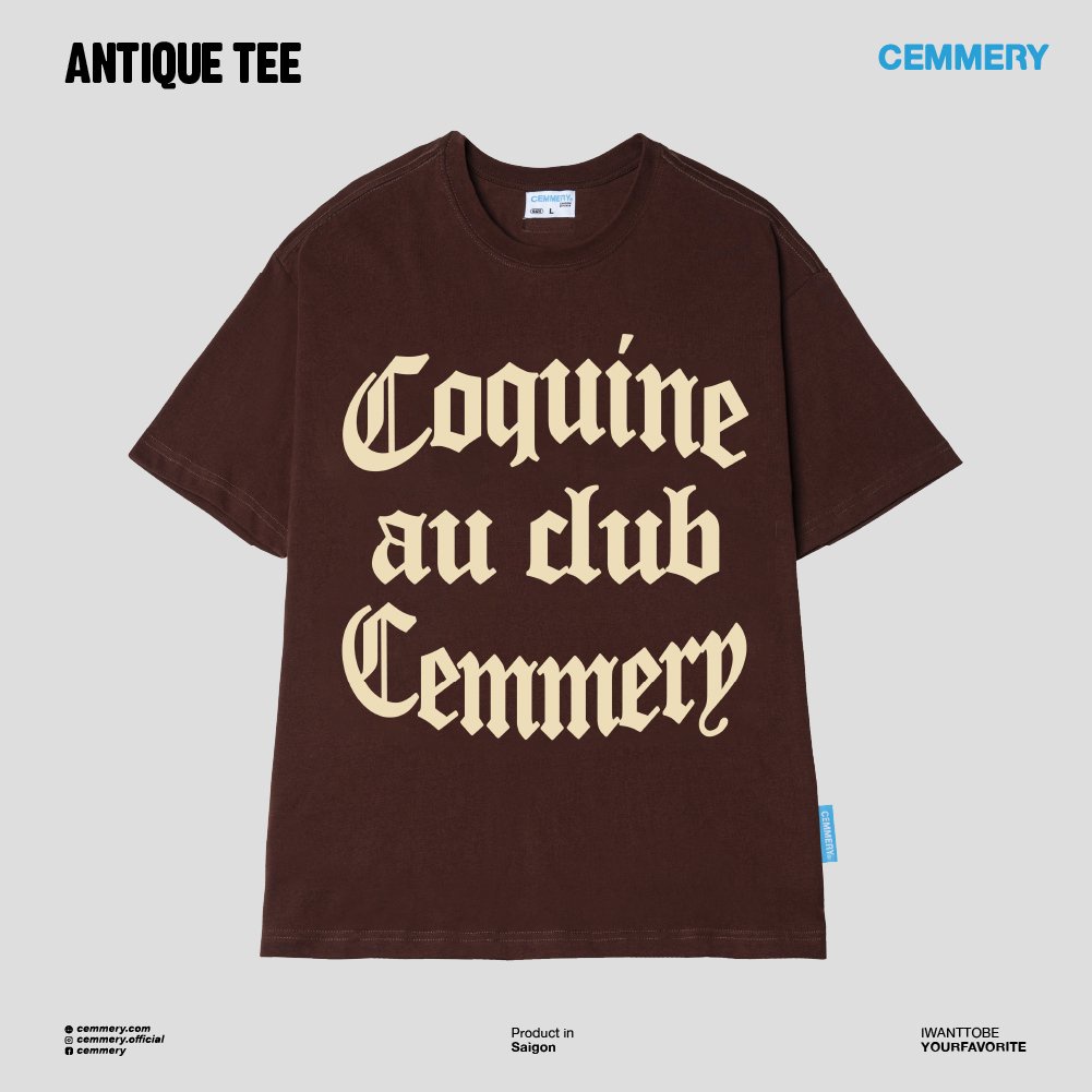 Áo Thun LocalBrand Cemmery &quot;ANTIQUE TEE&quot; # 4 Color