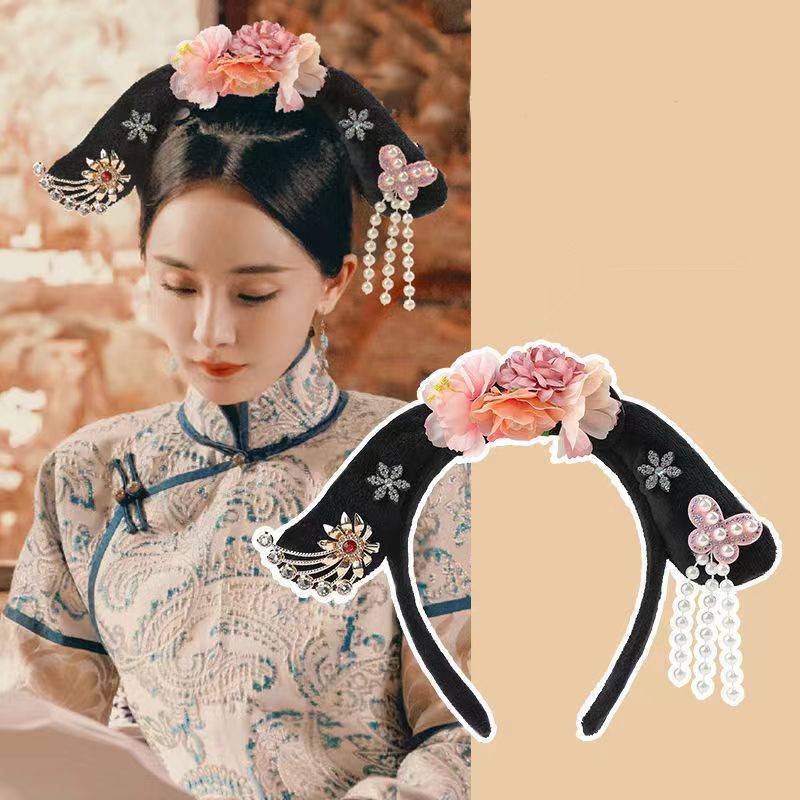 Ag Băng Đô Cài Tóc Phong Cách Cô Hầu Gái Trung Hoa Cổ Đại Đáng Yêu Trang Trí Cho Bé Gái