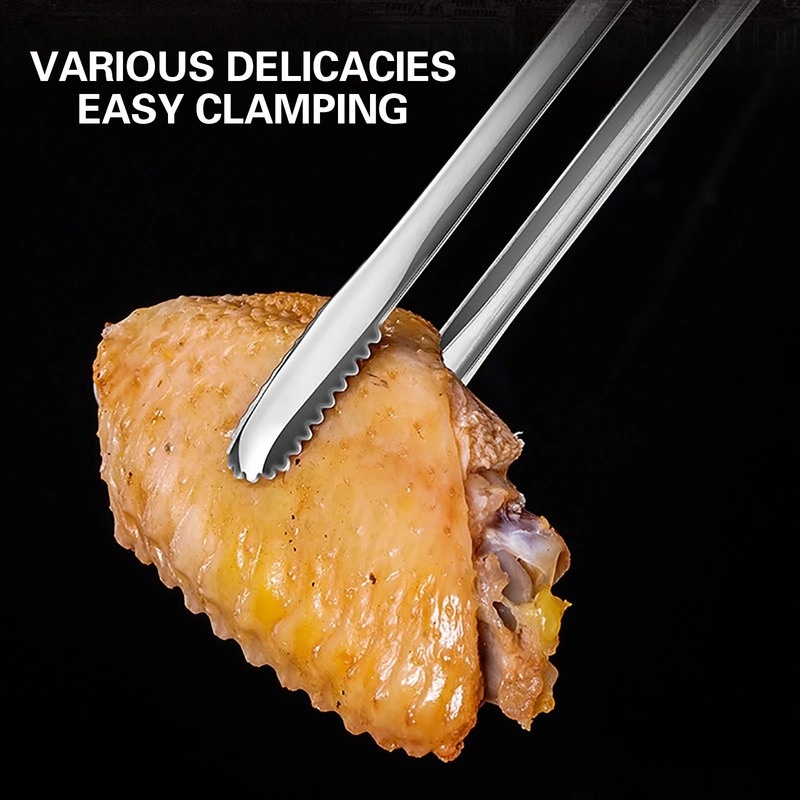 Kẹp gắp thức ăn bằng thép không gỉ đa năng tiện dụng