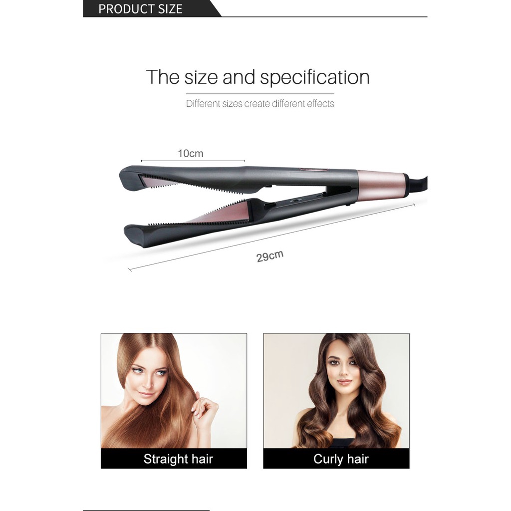 Ubeator Professional Hair Curling Iron Flat Hair Straightener