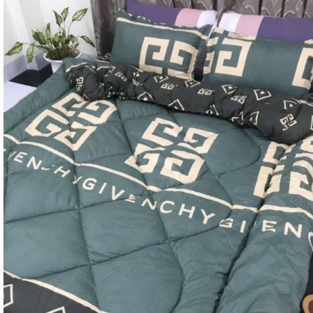 Trọn bộ 5 món ga gối chăn phao poly cotton có ruột bông dày đủ kích thước