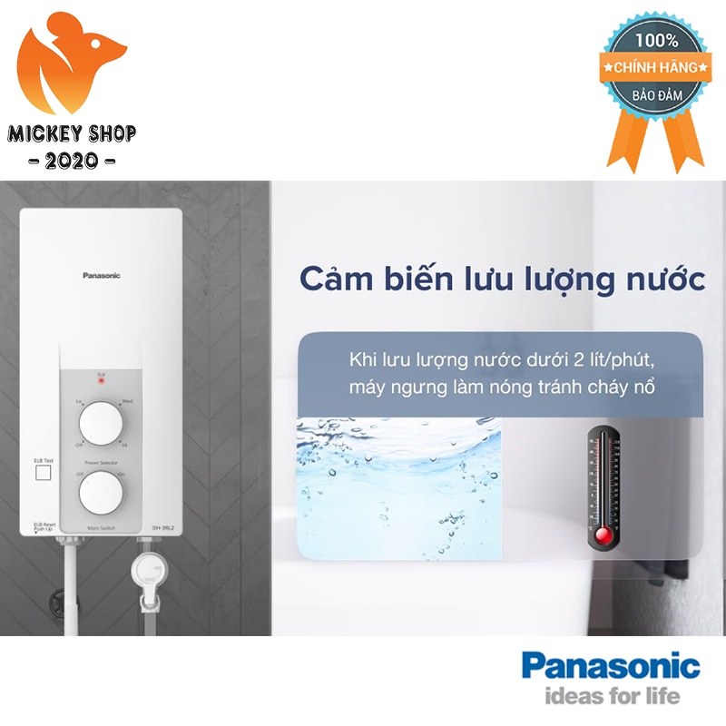 [ NHẬT BẢN ] Máy nước nóng trực tiếp 3.5KW PANASONIC DH-3RL2VH - CHÍNH HÃNG