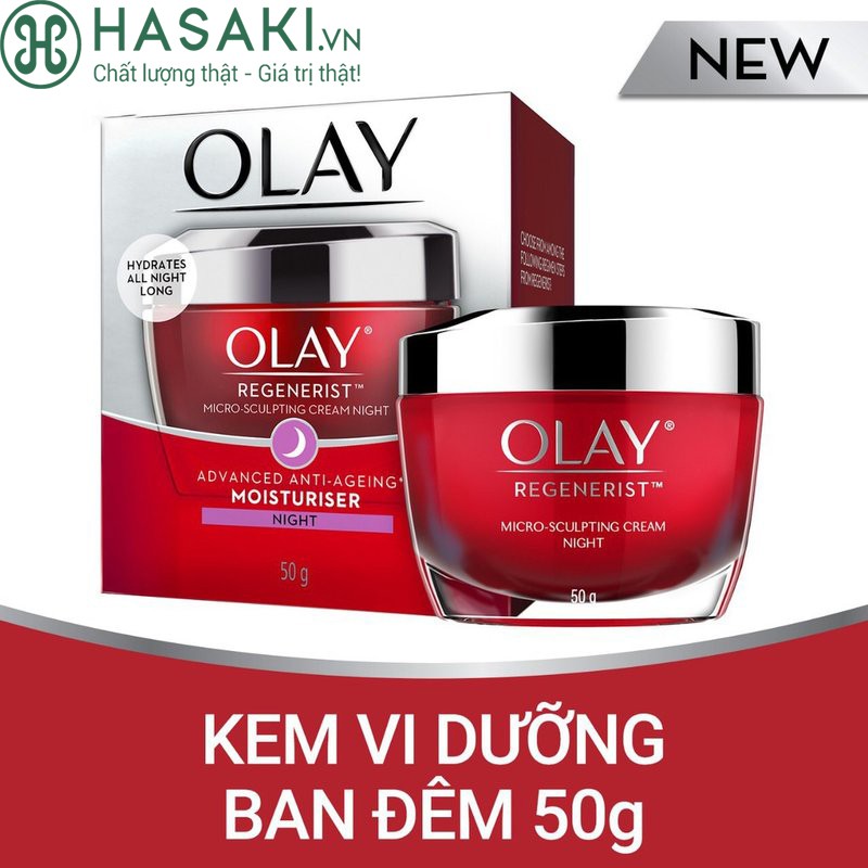 Kem Dưỡng Ban Đêm Ngừa Lão Hóa Olay Regenerist Micro-Sculpting Cream Night 50g