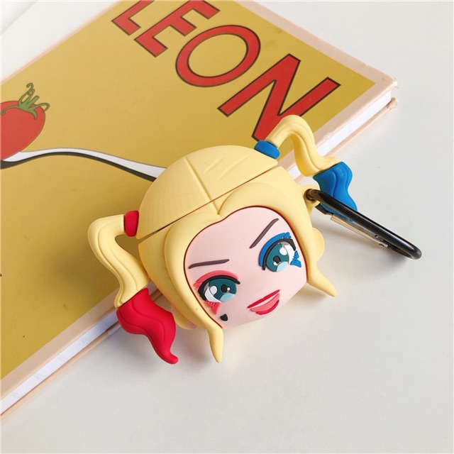 [Mã ELFLASH3 hoàn 10K xu đơn 20K] Case Airpods 1/2 cô gái Harley Quinn