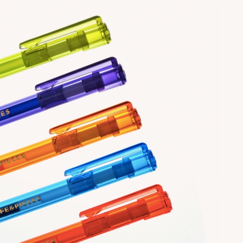 Viết gel nhiều màu ngòi 0.5mm - 0.5 Transparent Gel Pen