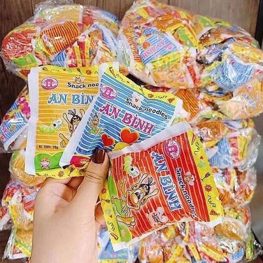 Mì tôm trẻ em An Bình, món ăn vặt tuổi thơ, mì trẻ em vị ngon đặc biệt - Ăn vặt nhà Cốm