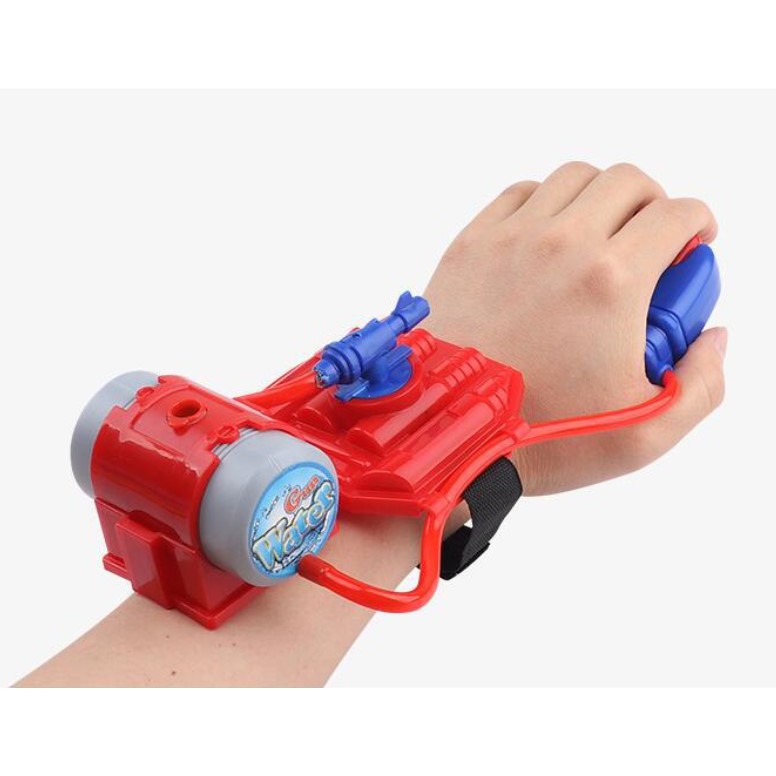 Súng Phun Nước Đeo Cổ Tay Dạng Máy Bắn Tơ Người Nhện Độc Đáo Cho Bé