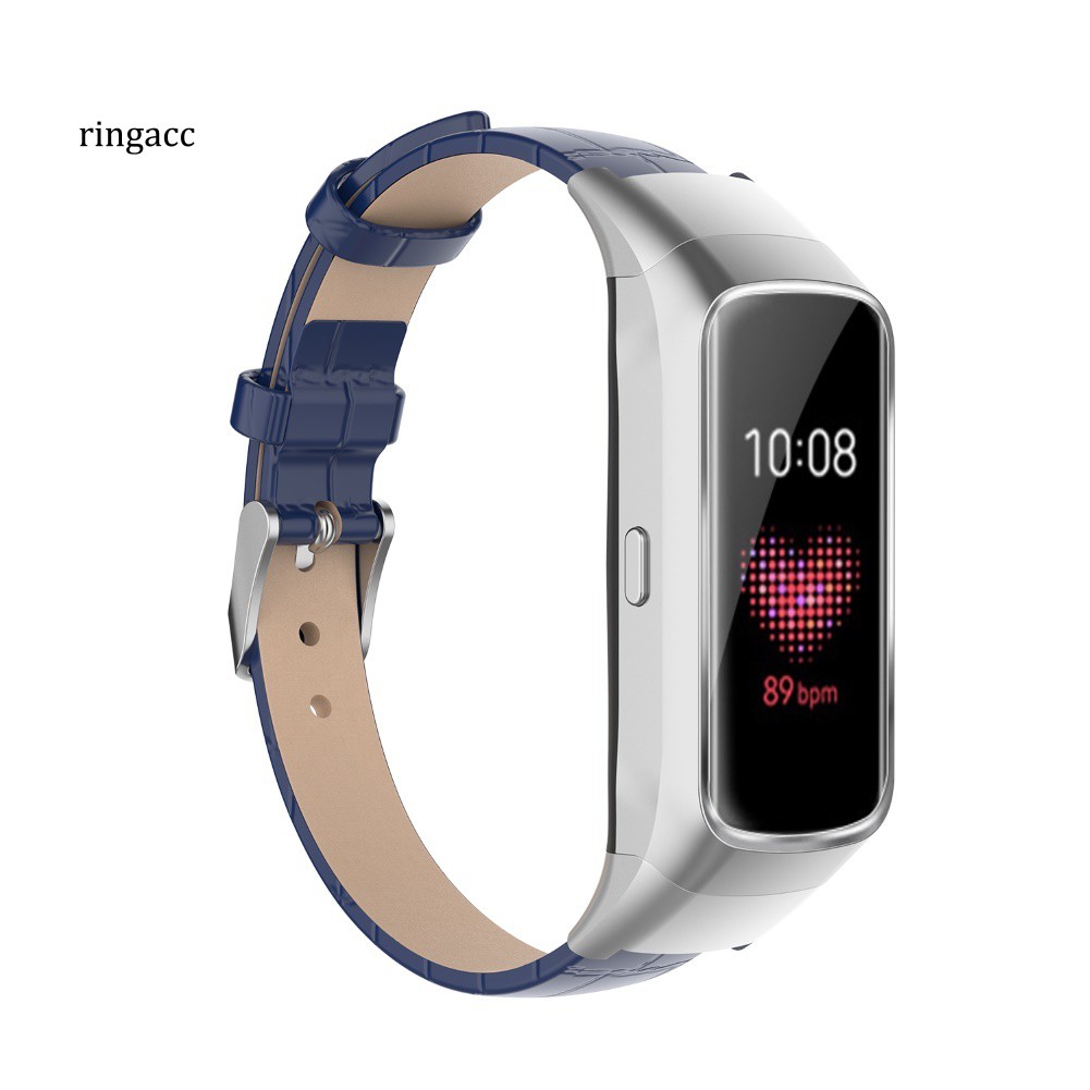 Dây Đeo Bằng Da Có Thể Điều Chỉnh Cho Đồng Hồ Thông Minh Samsung Galaxy Fit Sm-R370