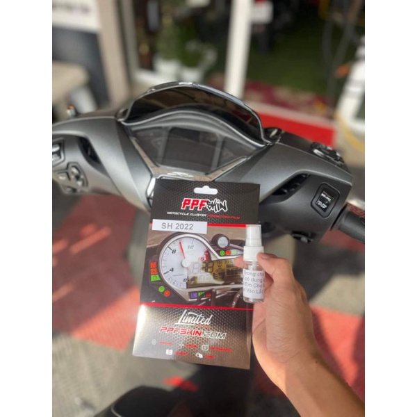 PPF Honda SH 125 và 150 (2022)... UPPF dán bảo vệ mặt đồng hồ xe , xước tự phục hồi vết xước dâm , www.uppf.com