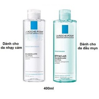 Nước tẩy trang La Roche-Posay Eau Micellaire 400ml cho da dầu và da nhạy cảm