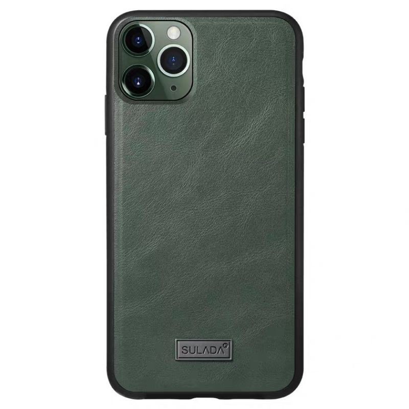 Ốp lưng Sulada da cho iPhone 12 Mini/ 12/ 12 Pro/ 12 Pro Max Viền dẻo chống sốc chính hãng