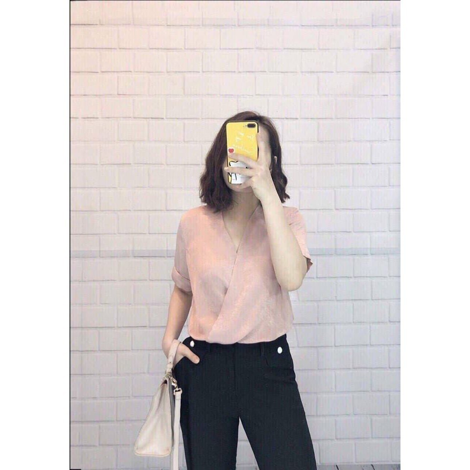 [ xả kho ] HS Áo chéo lụa nhũ