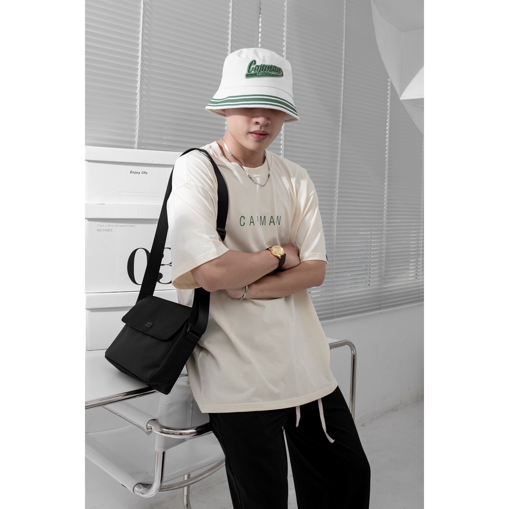 Áo thun unisex CAPMAN basic TEE phom rộng tay lỡ dành cho nam nữ