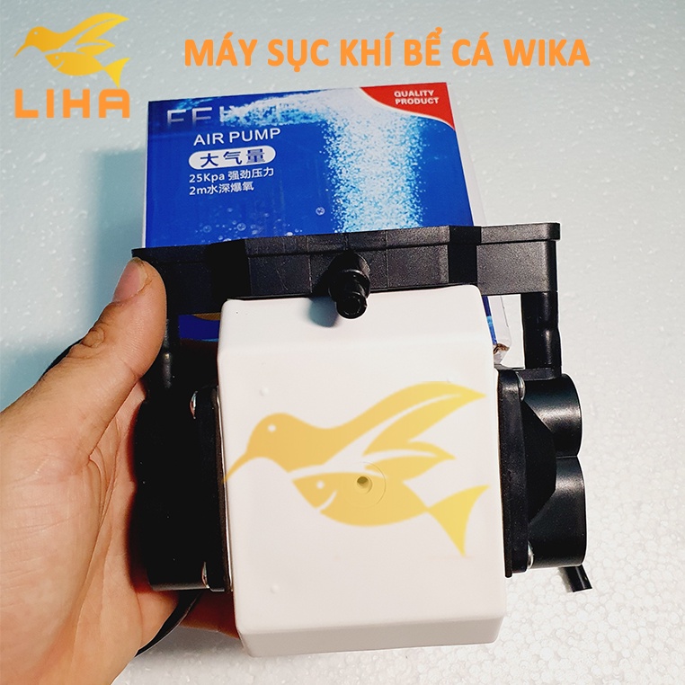 Máy Sủi Oxy Wika 10W Siêu Êm - Máy Oxi Êm Cho Bể Cá