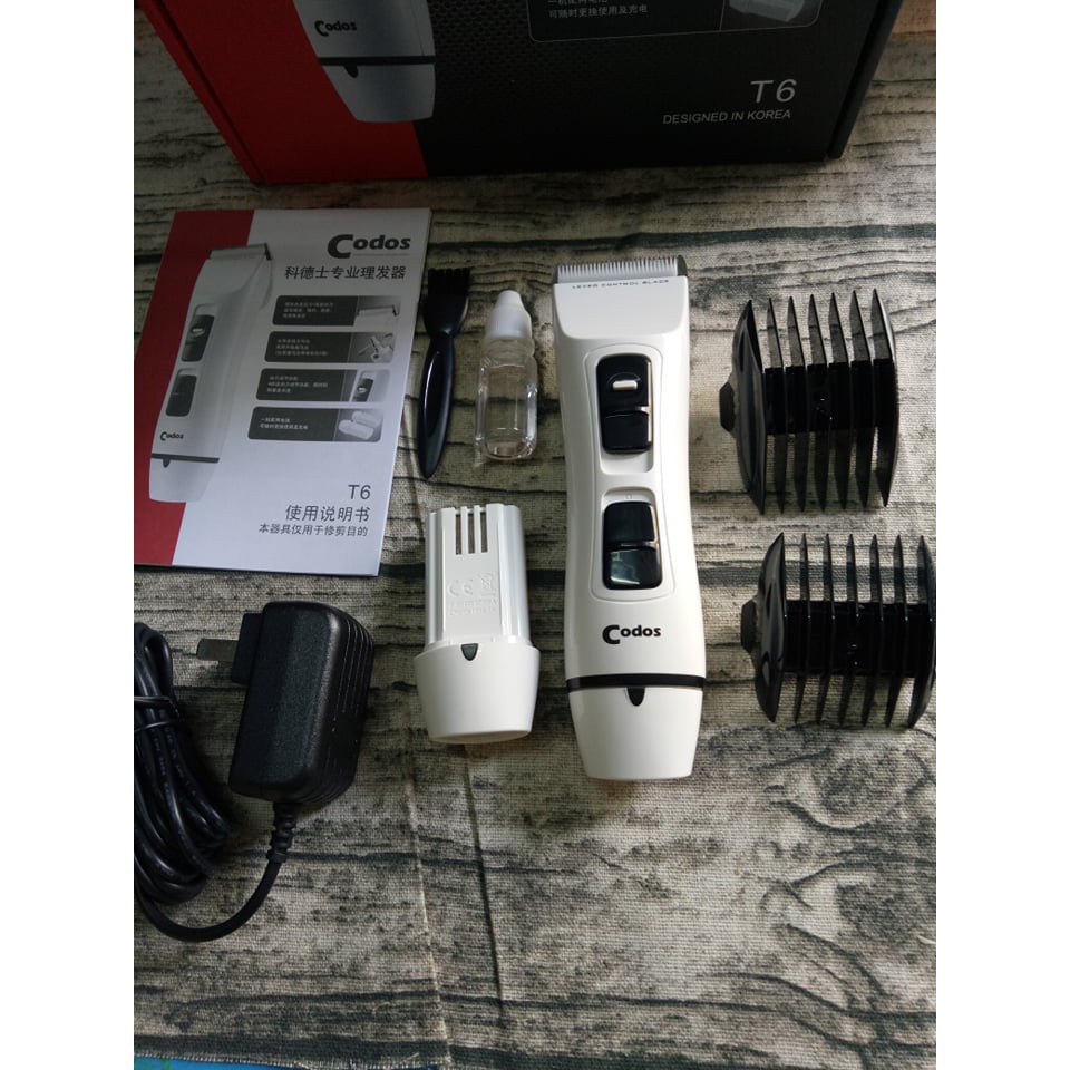 tông đơ cắt tóc chuyên nghiệp T6 [TẶNG KÈM DAO CẠO + LƯƠC CHUYÊN DỤNG TONYGUY]