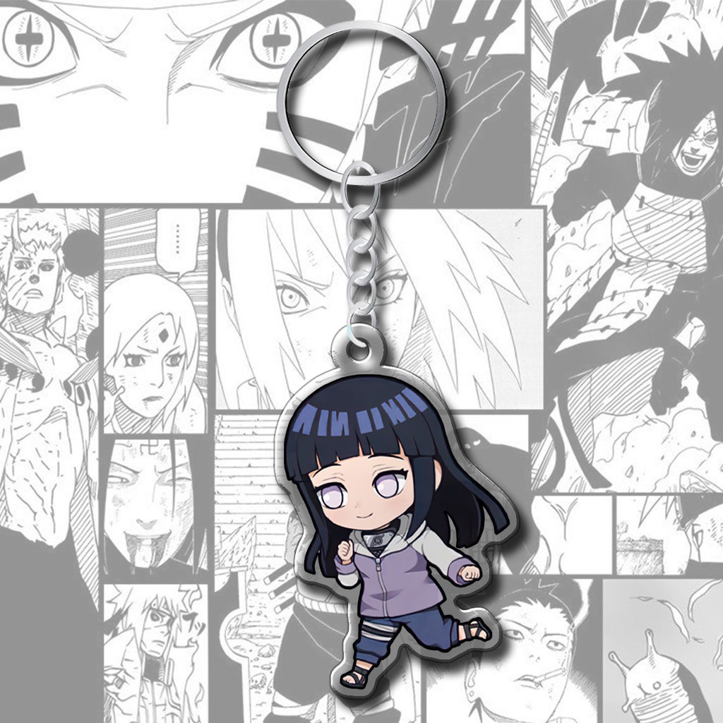 Móc khóa nhân vật anime Naruto Itachi Sasuke trang trí phụ kiện túi xách ba lô