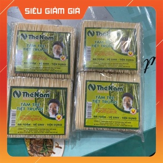 Combo 10 gói tăm tre việt nam xỉa răng đầu nhọn tiện dụng cho mọi gia đình