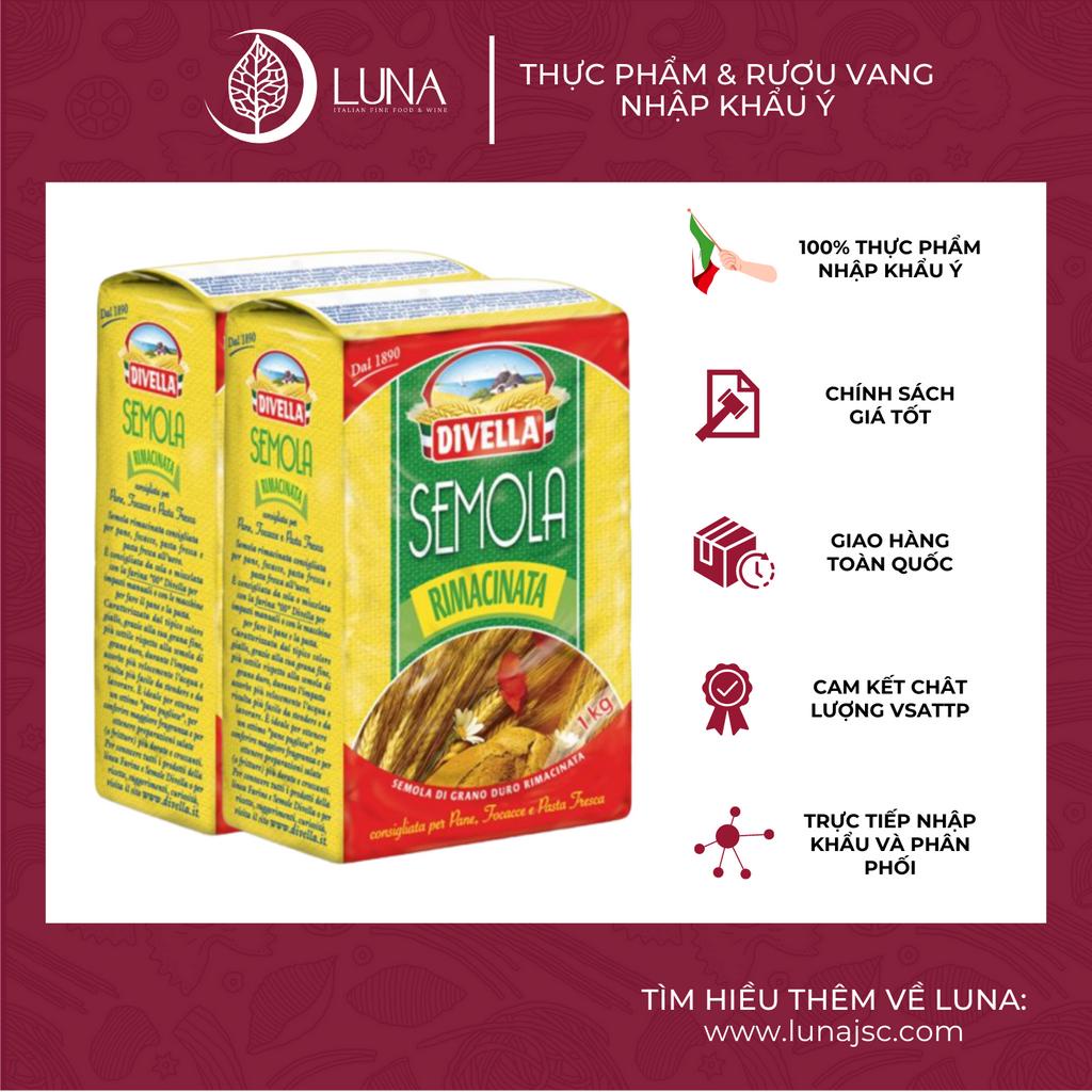 Bột Semolina dạng mịn DIVELLA gói 1Kg chuyên làm pasta tươi [Bột Semola Chính Hãng]