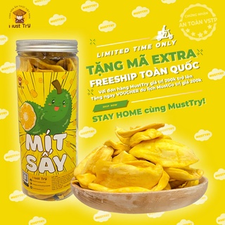 Mít Sấy Giòn Nguyên Miếng Cực Ngon 300g/ hộp Must TrY - Tinh Hoa Ẩm Thực Đà Lạt
