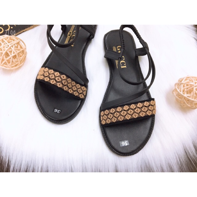 size 39 - Giày quai ngang thổ cẩm