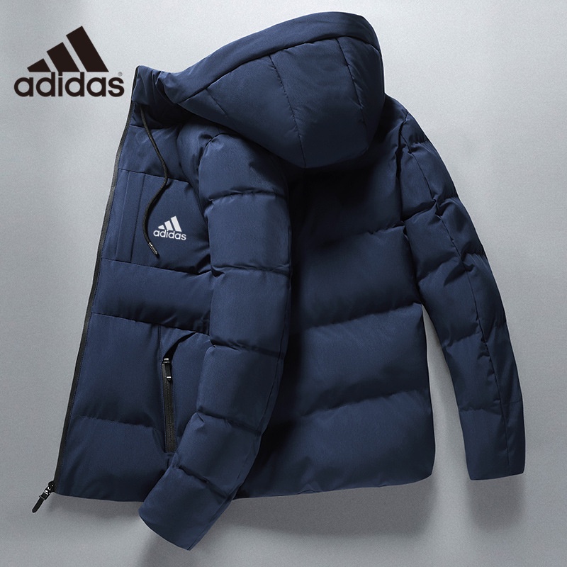 Adidas Thời Trang Mùa Đông Áo Khoác Nam Xuống Áo Khoác Nhiệt Dày Áo Tuyết Đen Parka Nam Ấm Áp Áo Khoác Ngoài