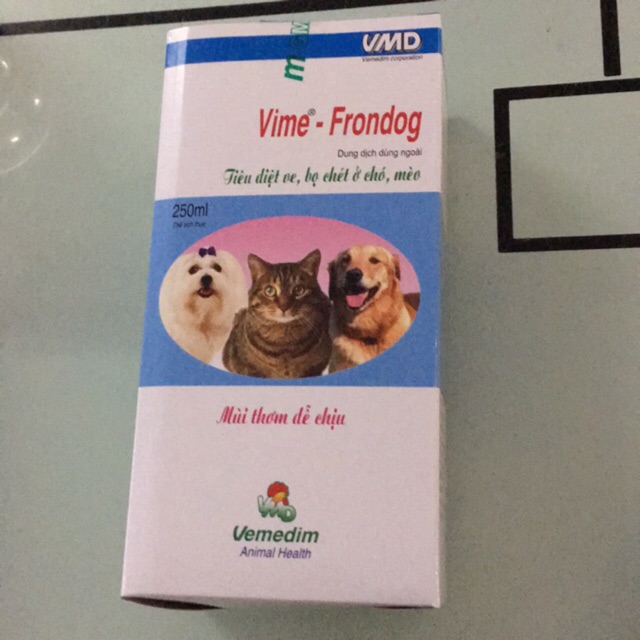 [SIÊU RẺ] Vime- FRONDOG thuốc xịt trị ve, bọ chét ở Chó Mèo .