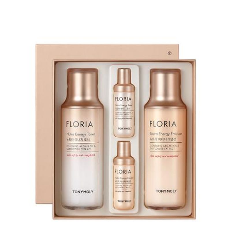 Set dưỡng da dưỡng ẩm, chống lão hoá Tonymoly Floria Nutra Energy Skin Care Set