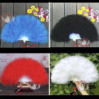 Quạt lông chụp hình loại nhiều lông tơ đạo cụ chụp hình trang trí