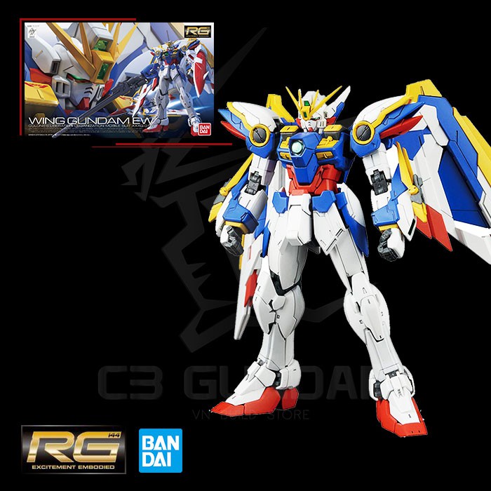 MÔ HÌNH GUNDAM RG 20 1/144 WING GUNDAM EW GUNDAM WING BANDAI