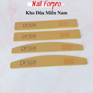 Dũa Nhám Da Bò Dingxi Cao Cấp Dũa Móng Tay Móng Gel Móng Bột
