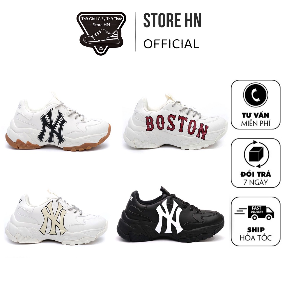 Giày Độn Đế MLB các màu Ny Boston Hot Trend thể thao sneaker, hàng Full box Full bill